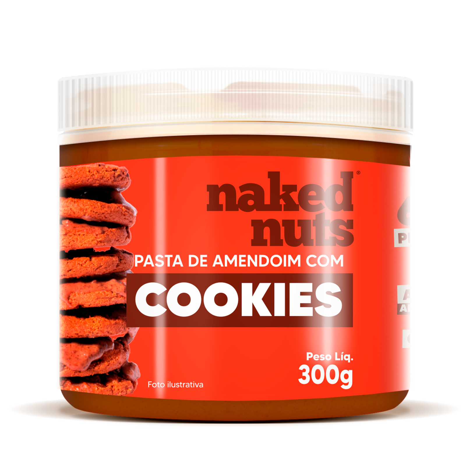 Pasta de Amendoim com Cookies de Chocolate - Naked Nuts