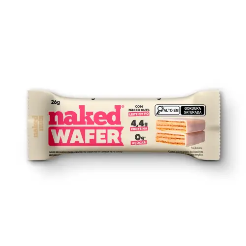 Naked Wafer Branco com Naked de Leite em ...