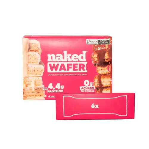Naked Wafer Caixa Mista (6 unidades) - Naked Nuts