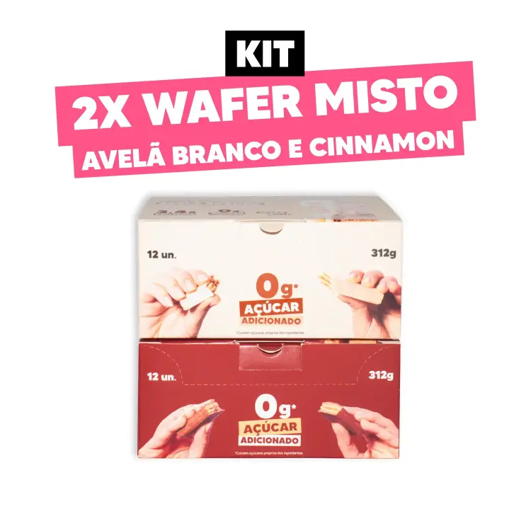 2X Wafer Misto (Cinnamon + Avelã Branco)