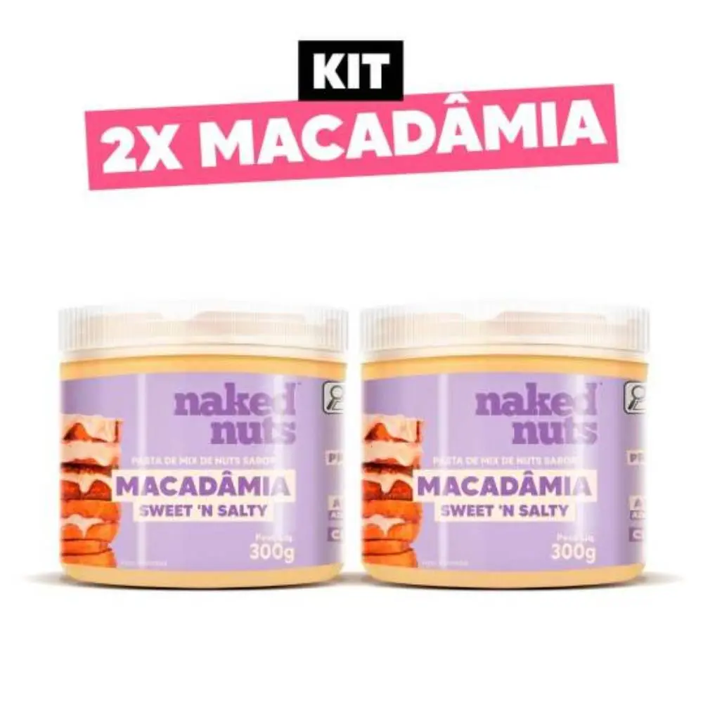 Kit 2x Macadâmia - Naked Nuts